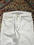 POLO JEANS CO. Ralph Lauren Mercer Carpenter Straight Fit White JEANS - 30