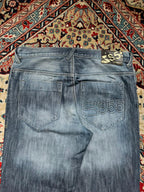 CROSSHATCH S55 Techno Medium WashED Straight FIT JEANS - 36