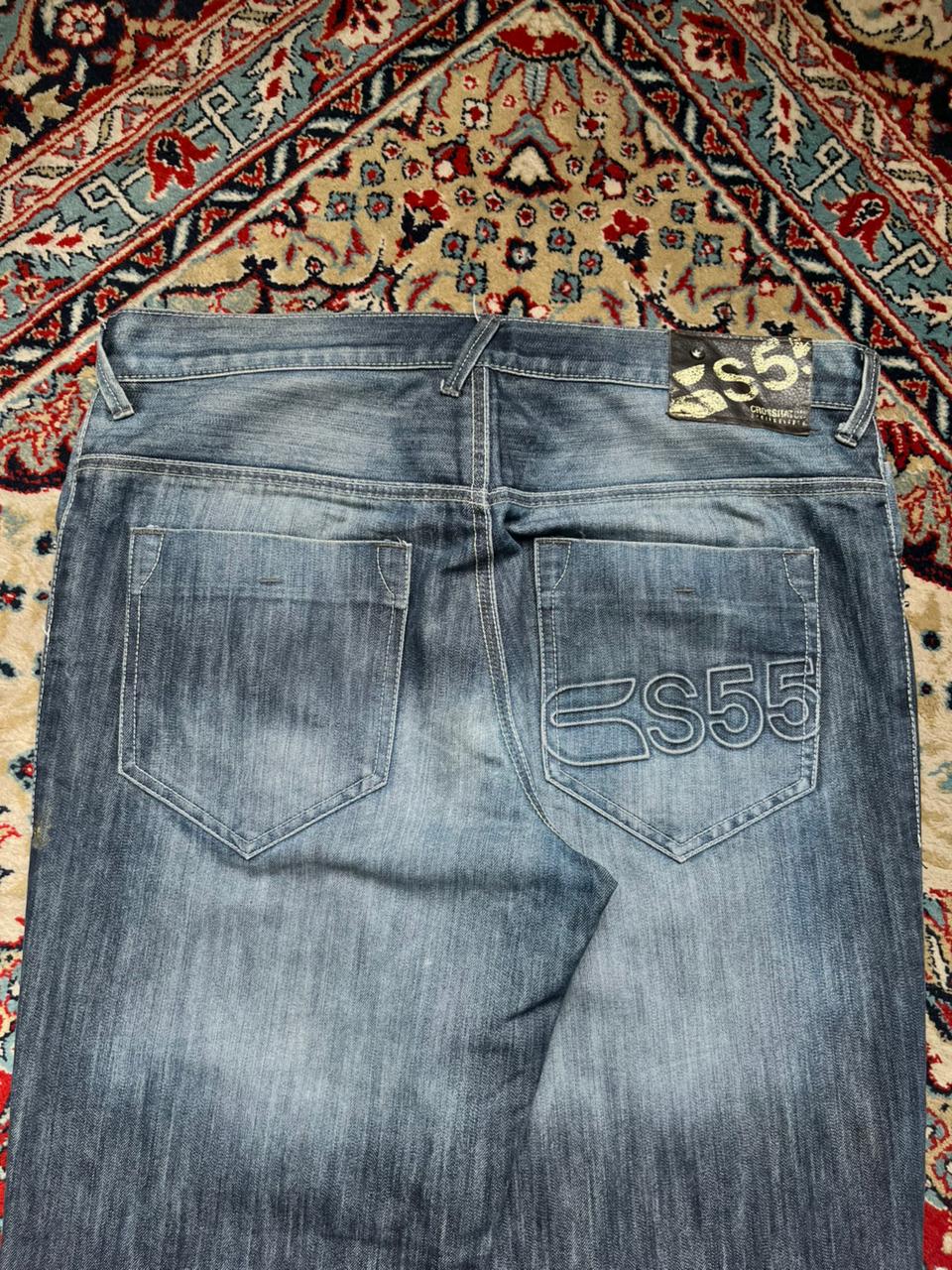 CROSSHATCH S55 Techno Medium WashED Straight FIT JEANS - 36