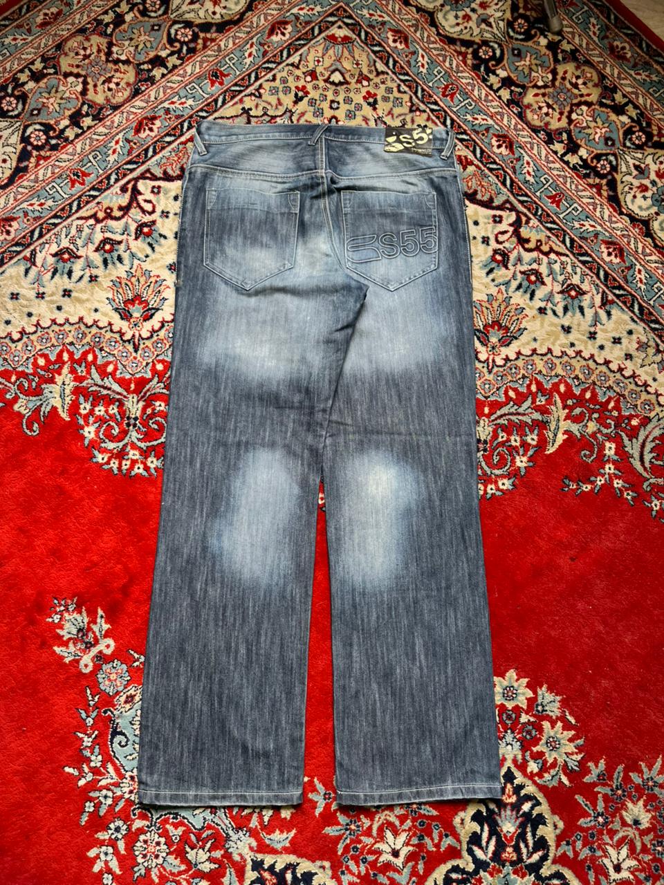 CROSSHATCH S55 Techno Medium WashED Straight FIT JEANS - 36