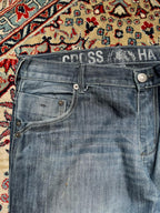 CROSSHATCH S55 Techno Medium WashED Straight FIT JEANS - 36