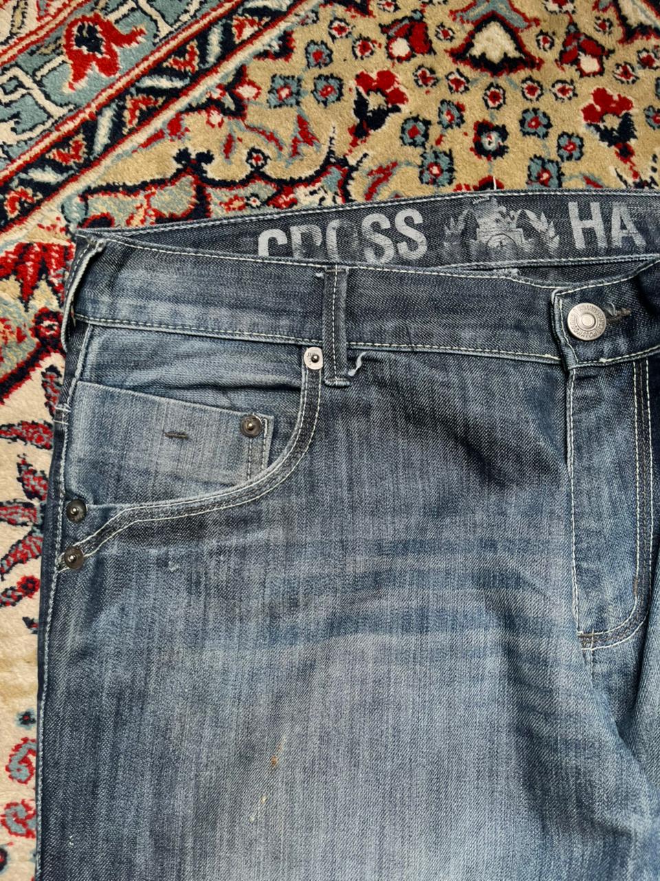 CROSSHATCH S55 Techno Medium WashED Straight FIT JEANS - 36