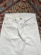 Vintage Levi's 401 Cream Relaxed FIT JEANS - 28