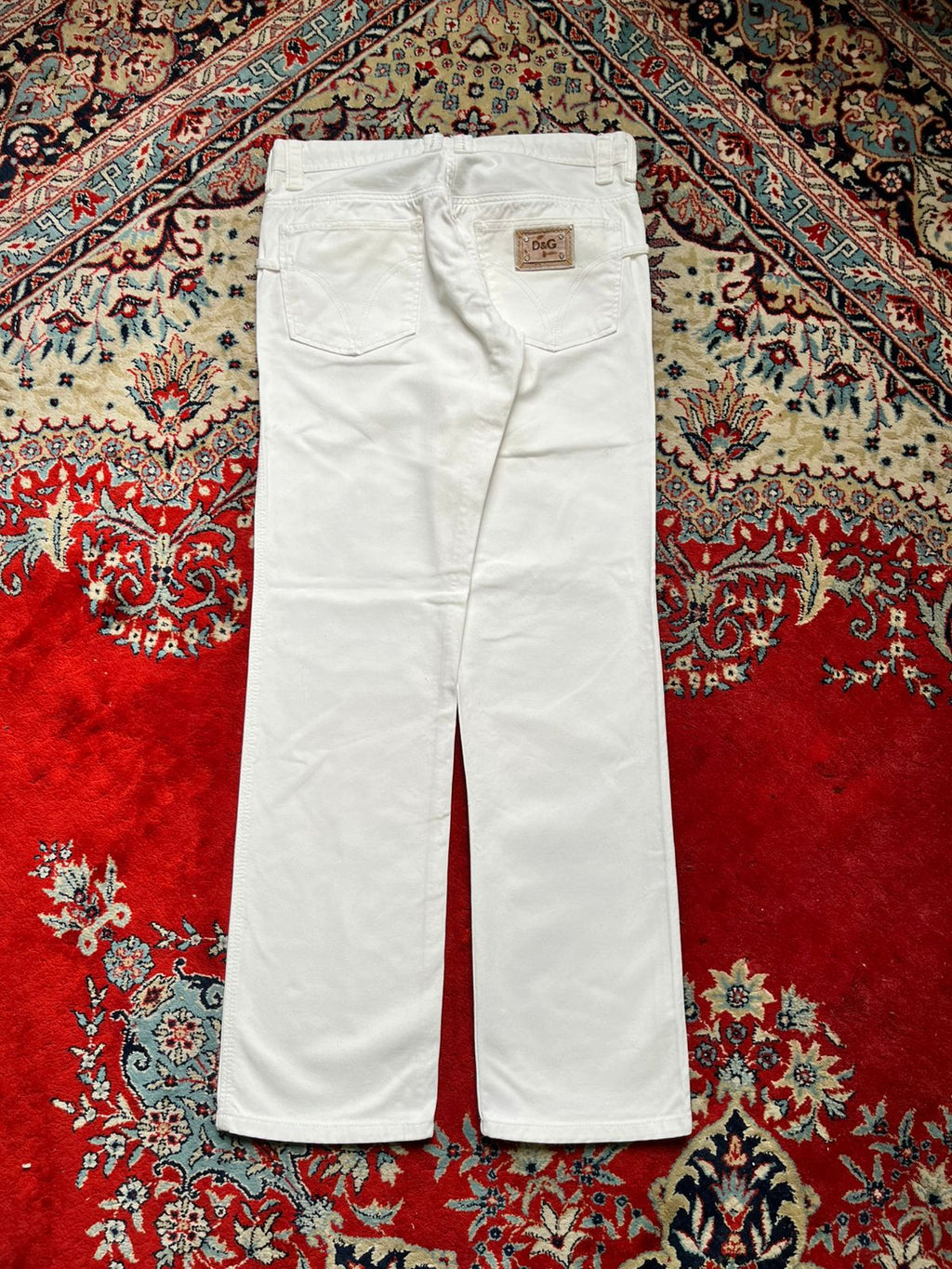 Vintage D&G Dolce & Gabbana White Straight FIT JEANS - 32