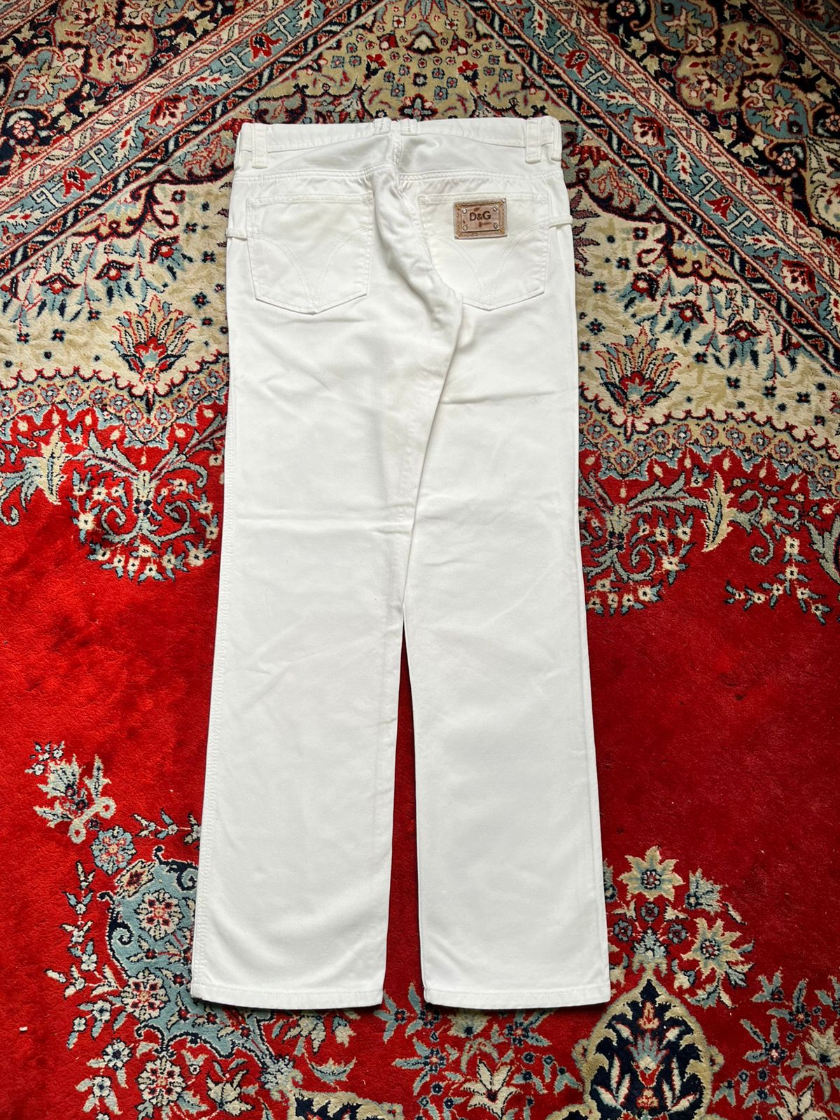 Vintage D&G Dolce & Gabbana White Straight FIT JEANS - 32