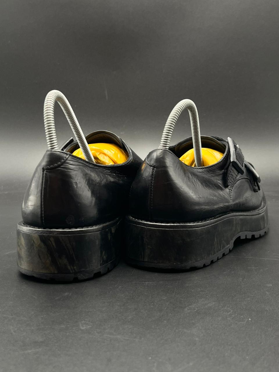 Emporio Armani Chunky Platform Monk Strap BOOTS - 37
