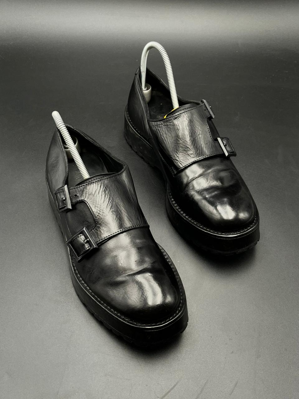Emporio Armani Chunky Platform Monk Strap BOOTS - 37