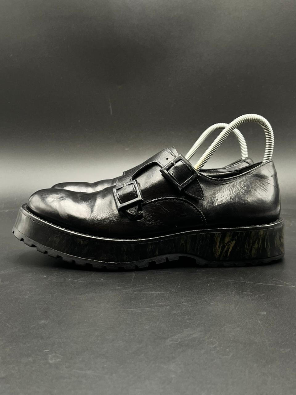 Emporio Armani Chunky Platform Monk Strap BOOTS - 37