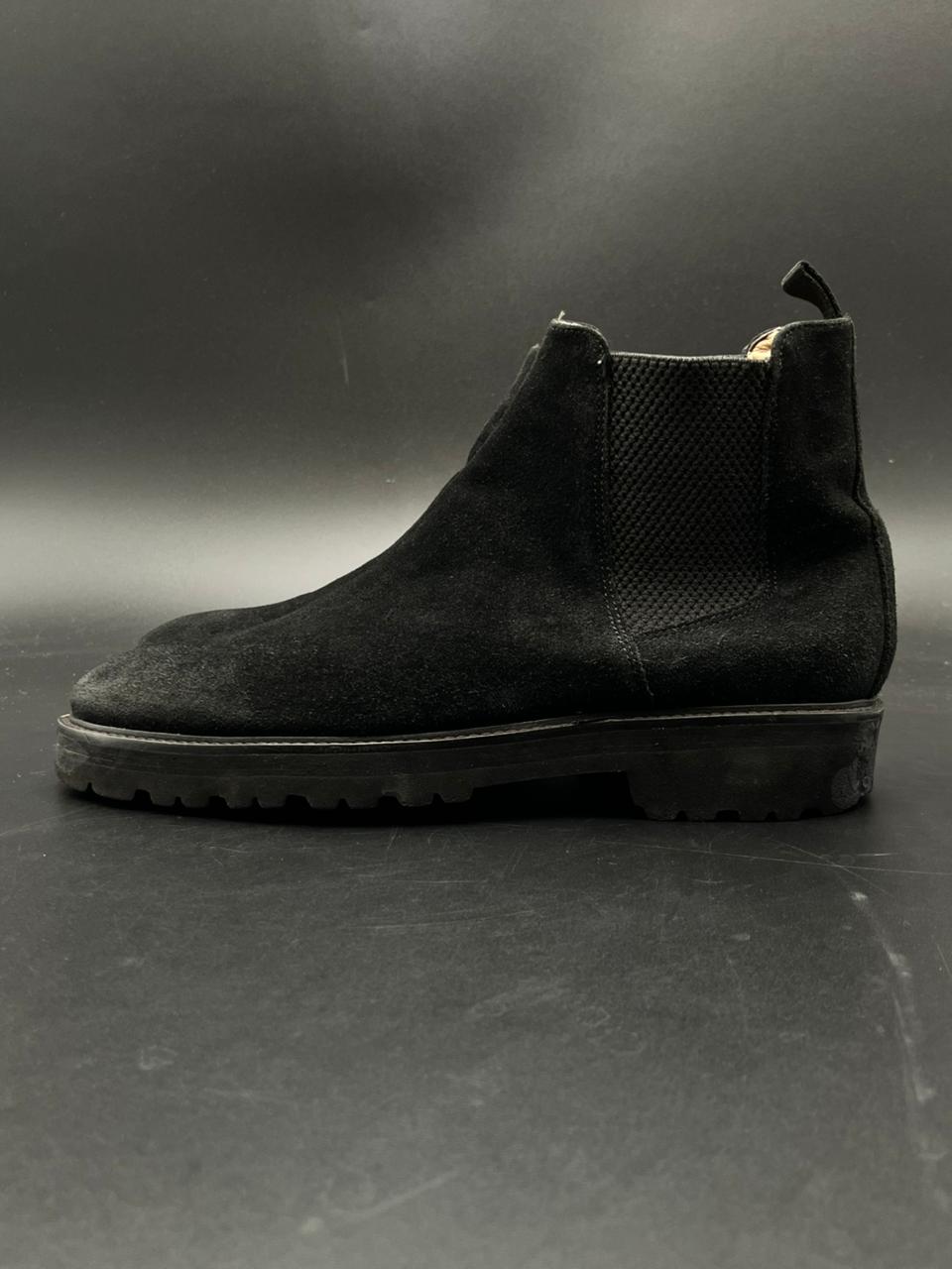 Jones Bootmaker Black Suede Chelsea Boots - 43