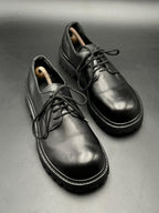 KRÈATE Men’s Black Leather Chunky Derby boots - 43