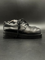 Terra Incognita Men’s Black Leather Chunky Derbys - 42