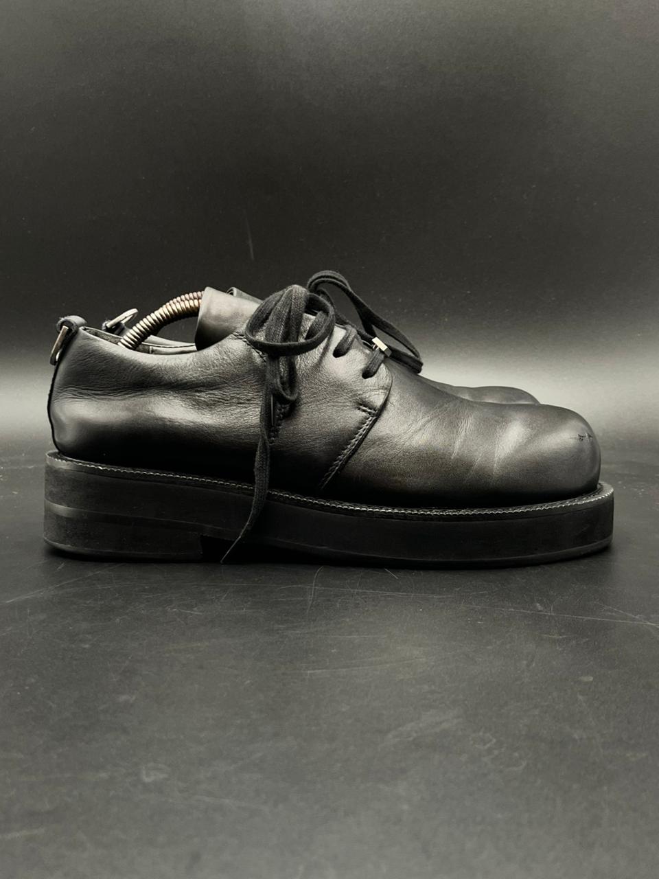 Terra Incognita Men’s Black Leather Chunky Derbys - 42