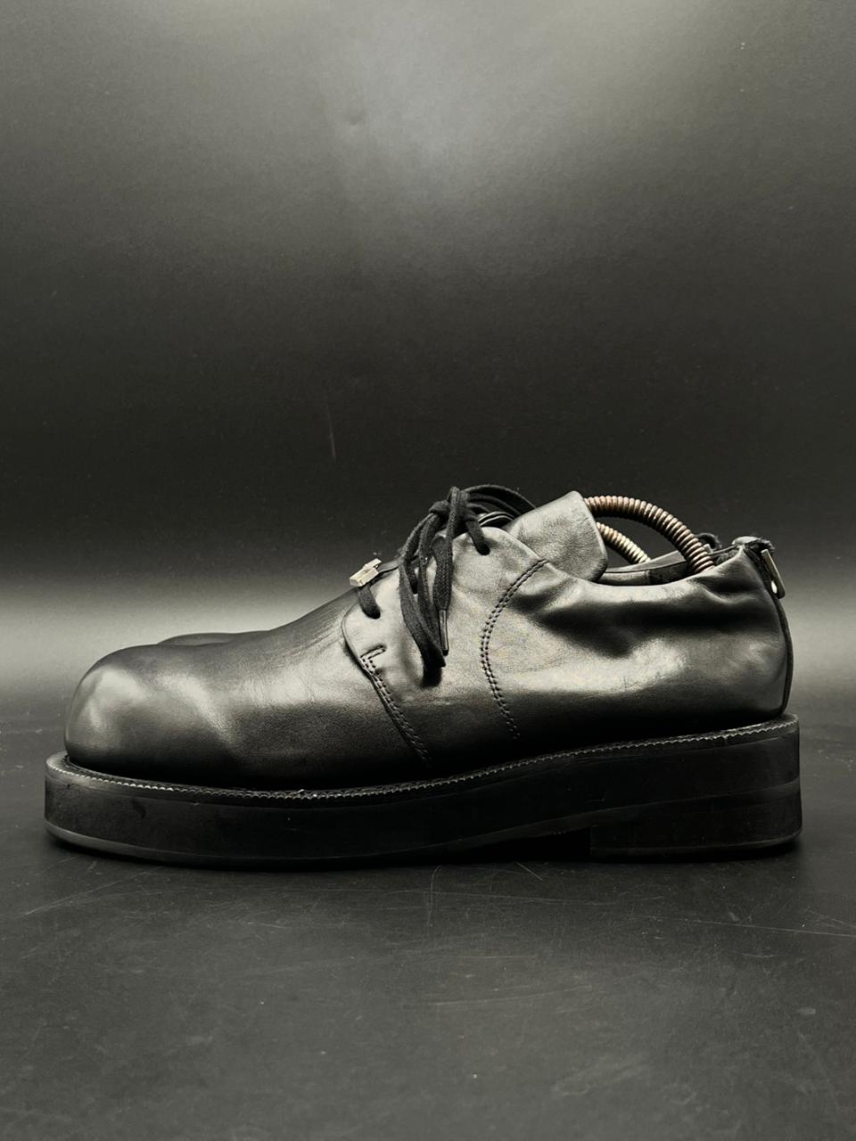 Terra Incognita Men’s Black Leather Chunky Derbys - 42