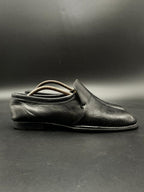 BALLY Switzerland Black Leather Venetian Loafers - 43.5