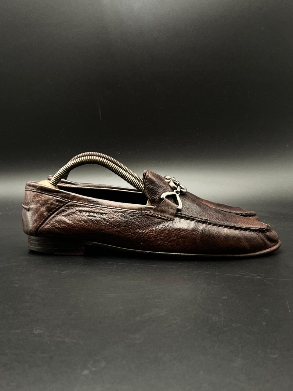 GIVENCHY Paris Men’s Brown Leather Bit Loafers - 42.5