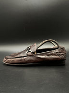 GIVENCHY Paris Men’s Brown Leather Bit Loafers - 42.5