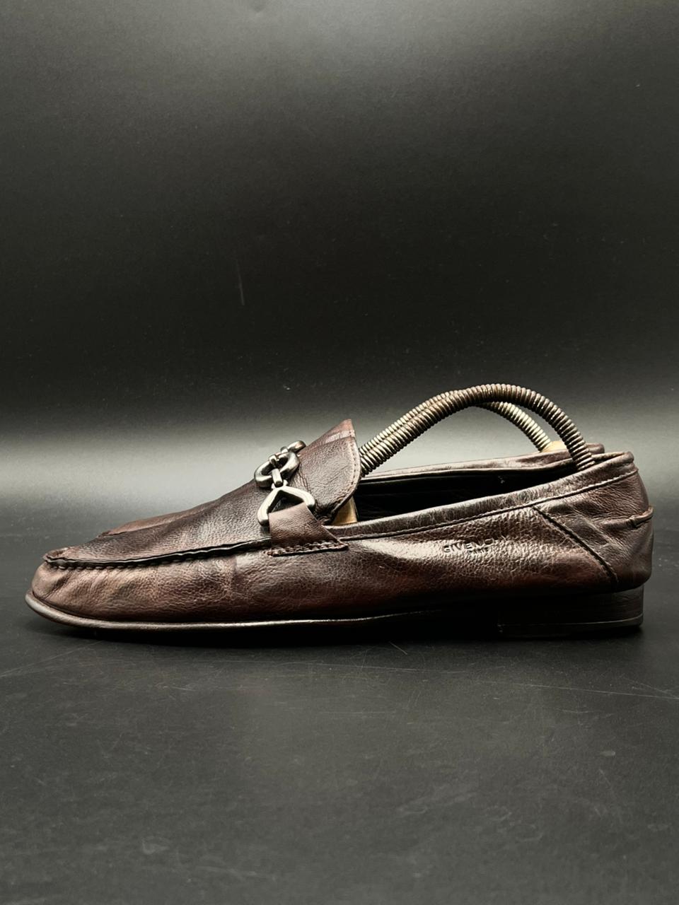 GIVENCHY Paris Men’s Brown Leather Bit Loafers - 42.5