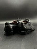 Bentley Black Leather Wingtip Oxford Brogues Lace Up Shoes - 46