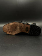 Bentley Black Leather Wingtip Oxford Brogues Lace Up Shoes - 46