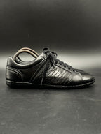 Versace Collection Men's Black Leather Sneakers - 41