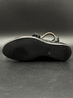 Versace Collection Men's Black Leather Sneakers - 41