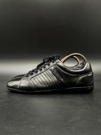 Versace Collection Men's Black Leather Sneakers - 41