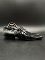 Salvatore Ferragamo Gancini Buckle Handmade CROC-embossed Leather Loafers - 42.5