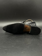 Salvatore Ferragamo Gancini Buckle Handmade CROC-embossed Leather Loafers - 42.5