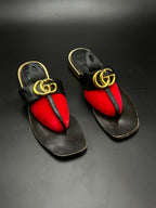GUCCI MARMONT GG LEATHER LUXURY WOMEN SANDALS - 40