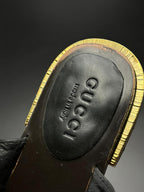 GUCCI MARMONT GG LEATHER LUXURY WOMEN SANDALS - 40