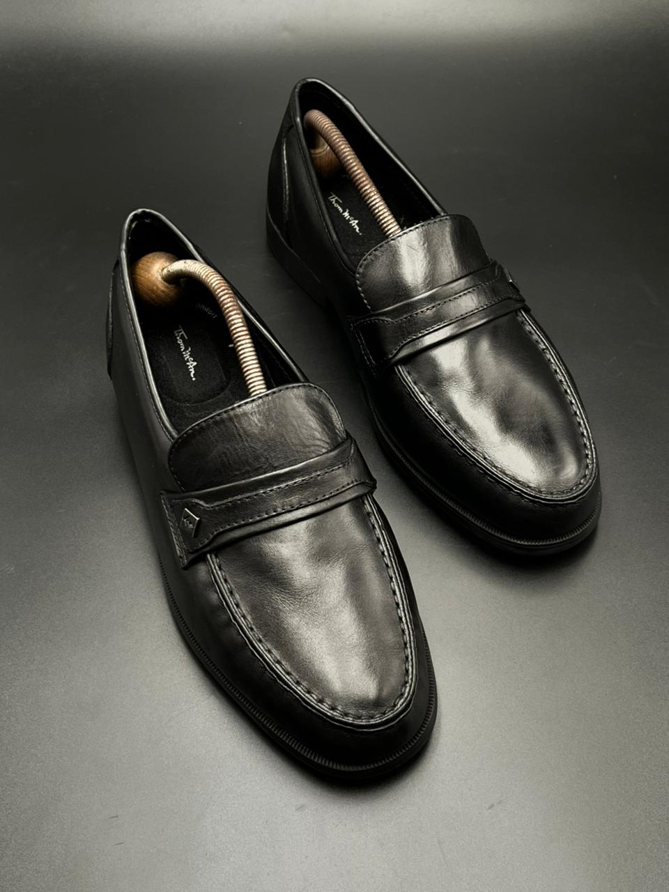 THOM MCAM PURE LEATHER PENNY LOAFERS - 44