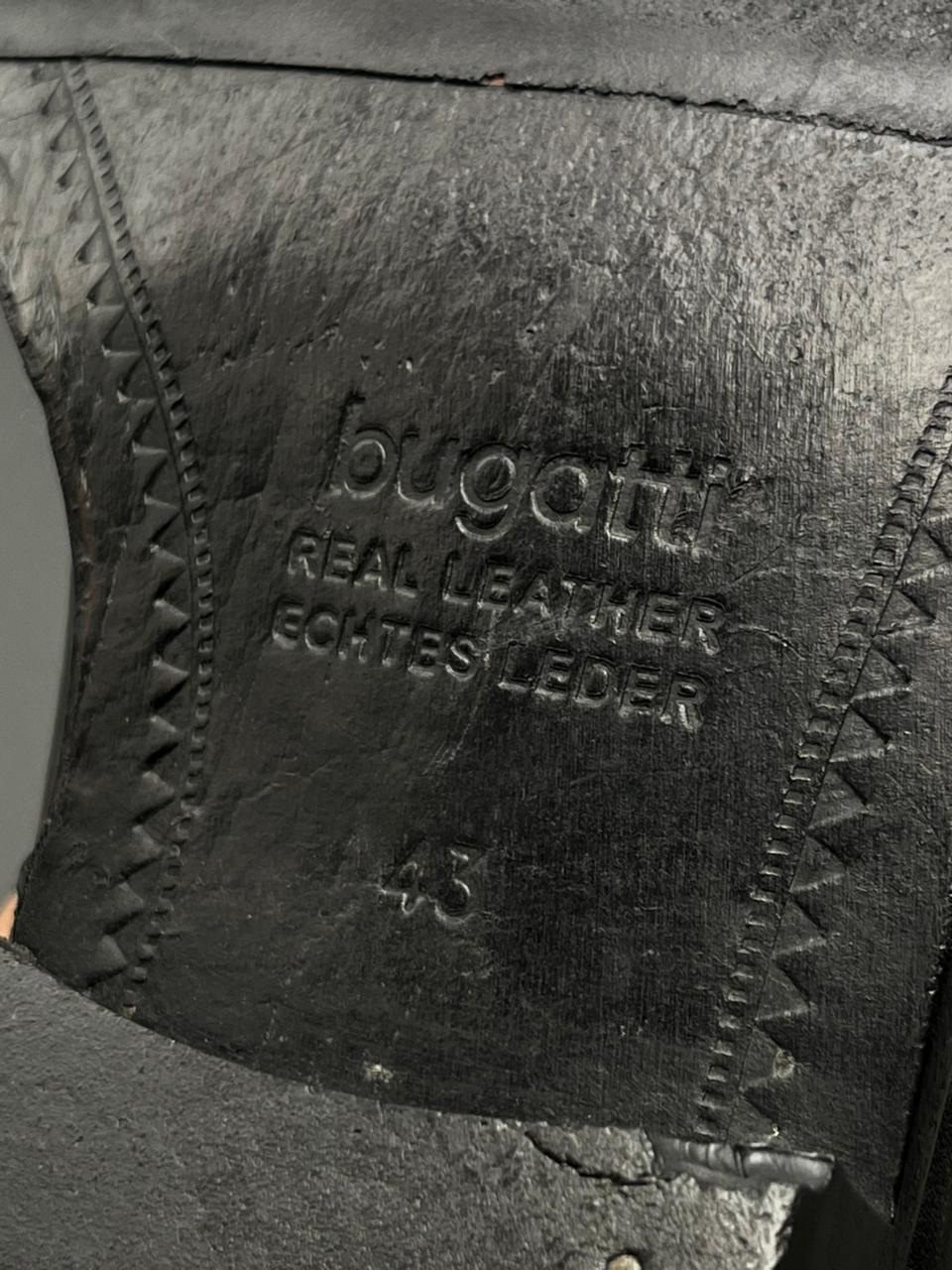 BUGATTI PURE LEATHER LACE UP SHOES - 43
