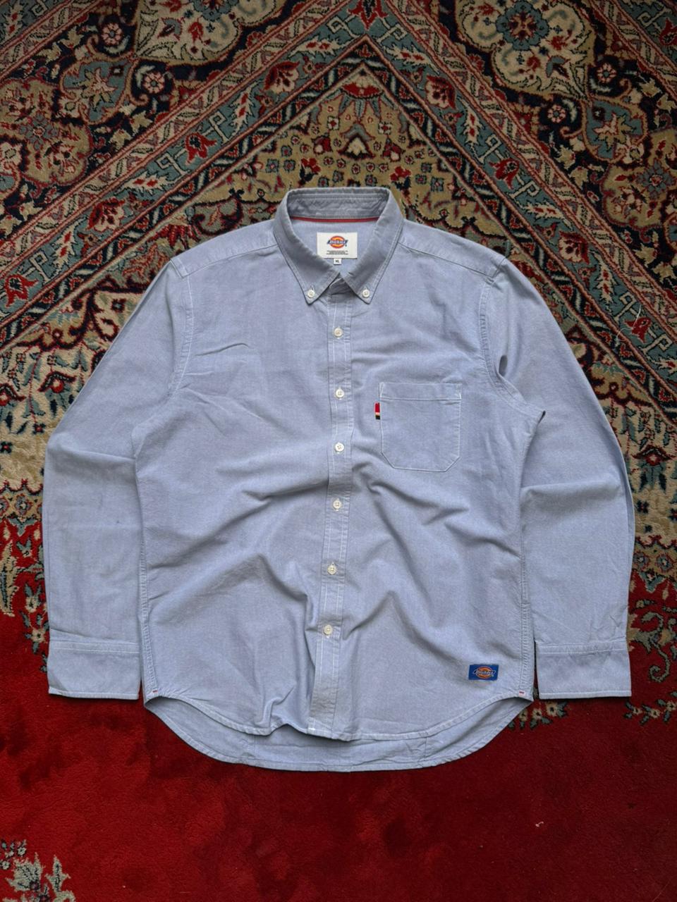 DICKIES Cotton Oxford BUTTON DOWN SHIRT - L