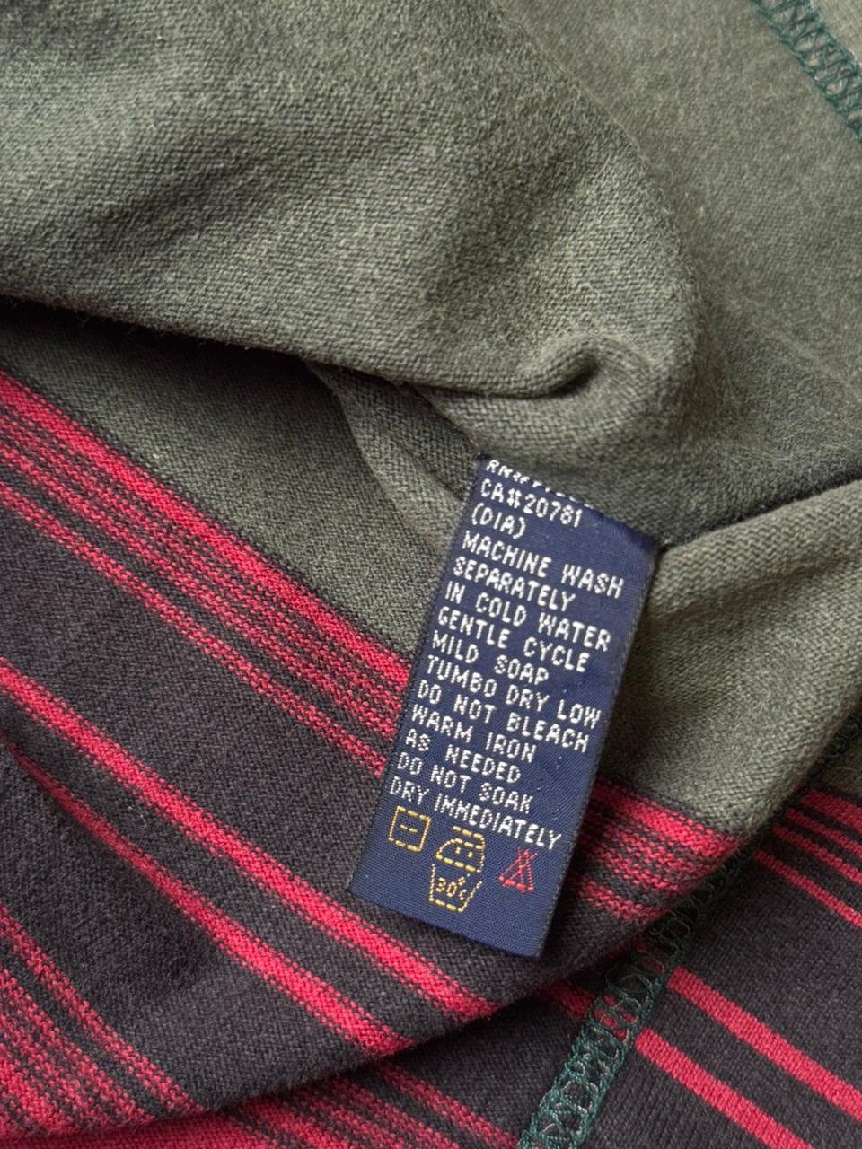 Vintage Tommy Hilfiger Striped Crest Rugby Style SHIRT - M