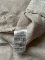Haggar Tan Linen Guayabera BUTTON DOWN SHIRT - XL