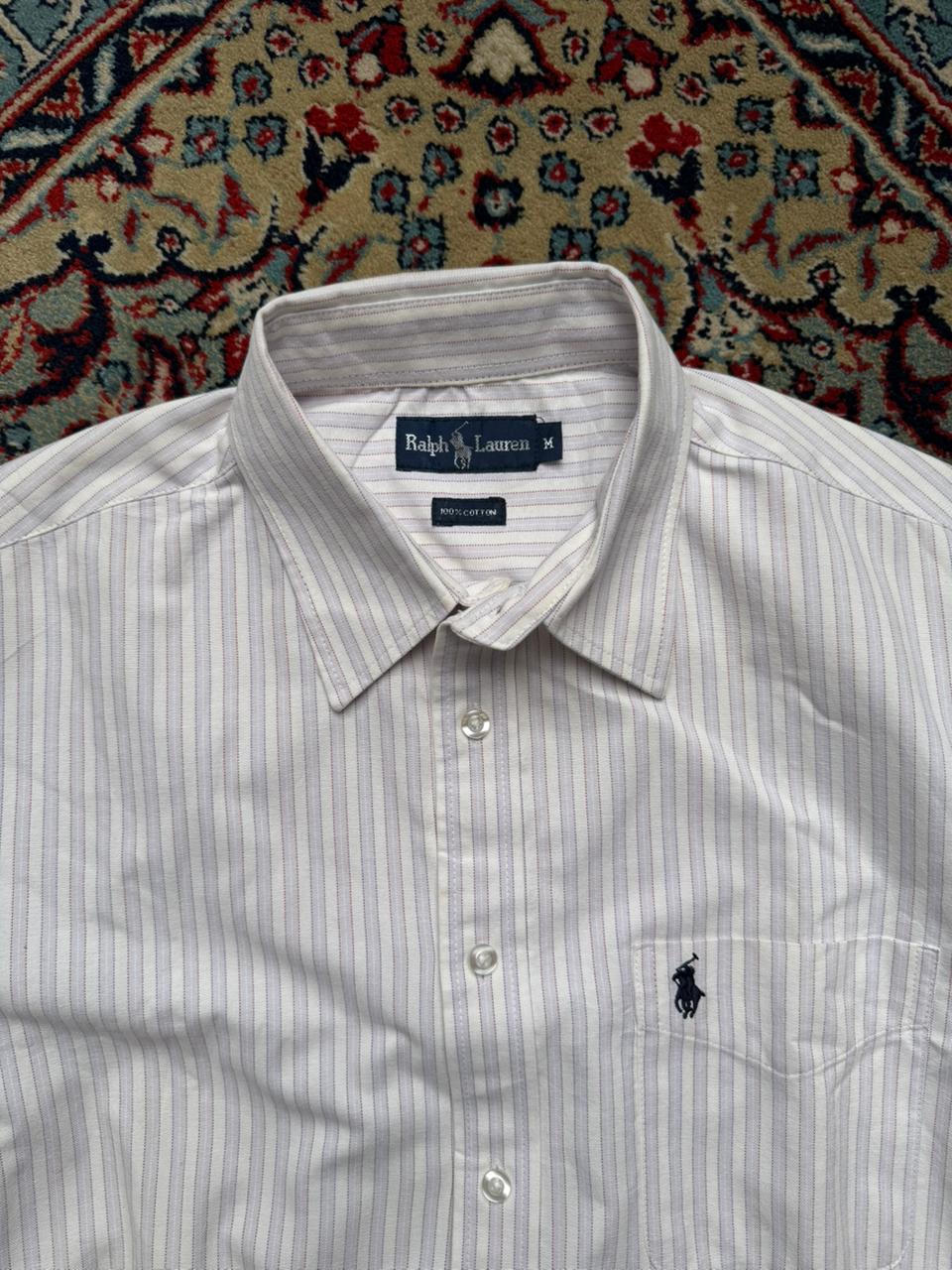 RALPH LAUREN STRIPED BUTTON DOWN SHIRT - L