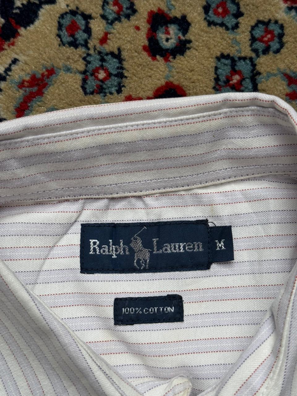 RALPH LAUREN STRIPED BUTTON DOWN SHIRT - L
