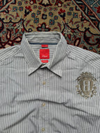 S.OLIVER REGULAR FIT STRIPED BUTTON DOWN SHIRT - XL