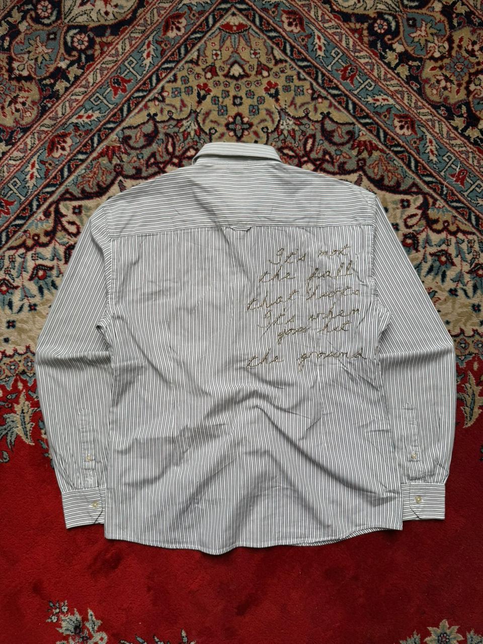 S.OLIVER REGULAR FIT STRIPED BUTTON DOWN SHIRT - XL