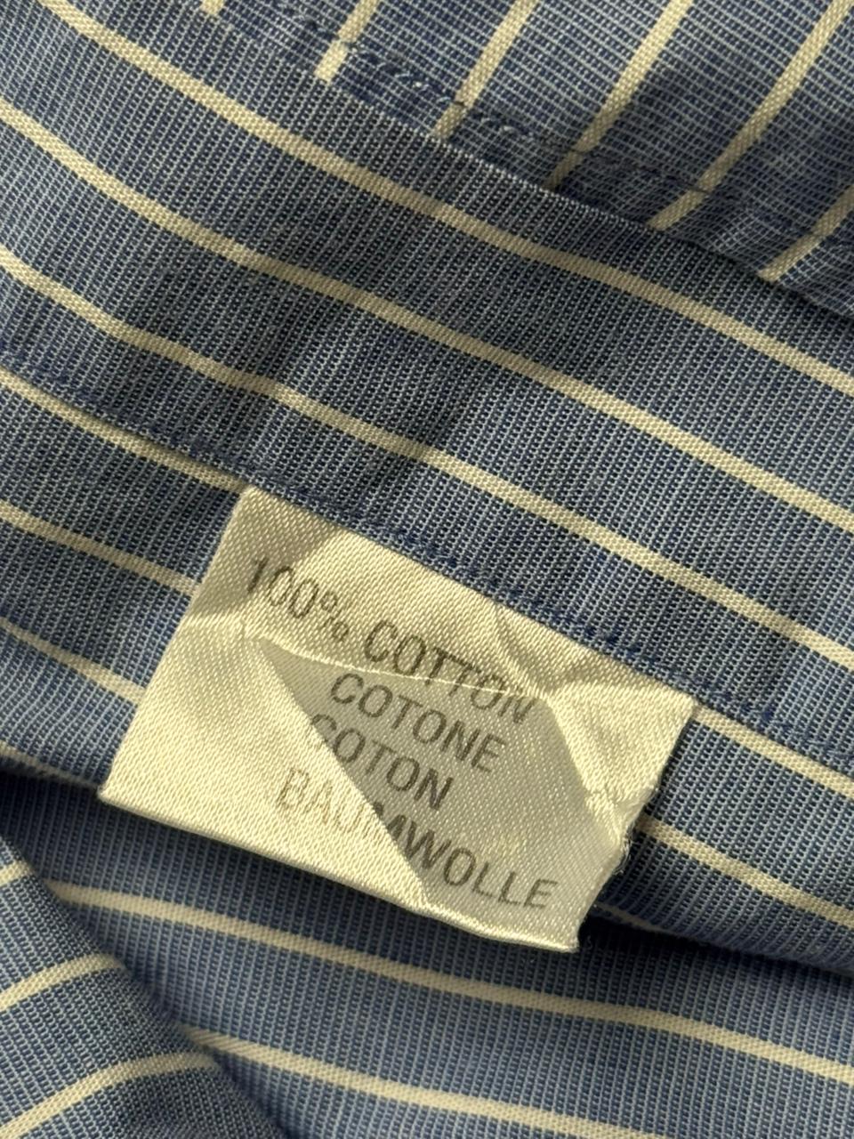 Vintage Yves Saint Laurent Pour Homme Striped  BUTTON DOWN SHIRT - L