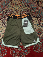 Russell Boys Green Athletic Dri-Fit Shorts - 30