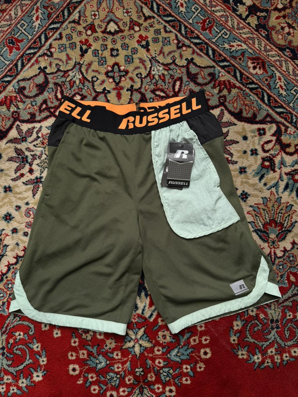 Russell Boys Green Athletic Dri-Fit Shorts - 30
