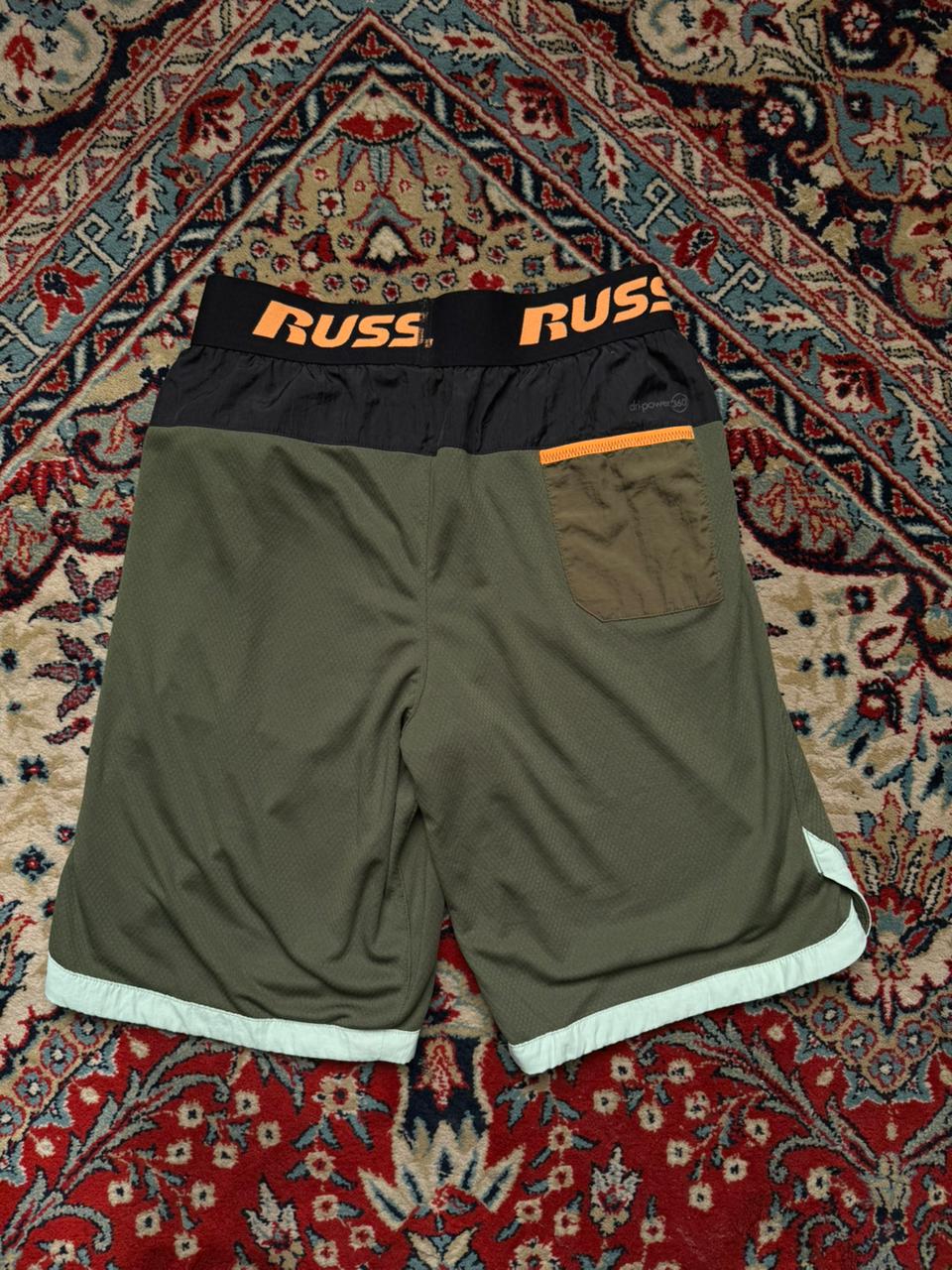 Russell Boys Green Athletic Dri-Fit Shorts - 30