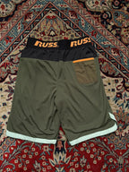 Russell Boys Green Athletic Dri-Fit Shorts - 30