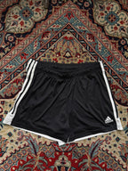 Adidas Black White Striped Shorts - 30