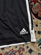 Adidas Black White Striped Shorts - 30