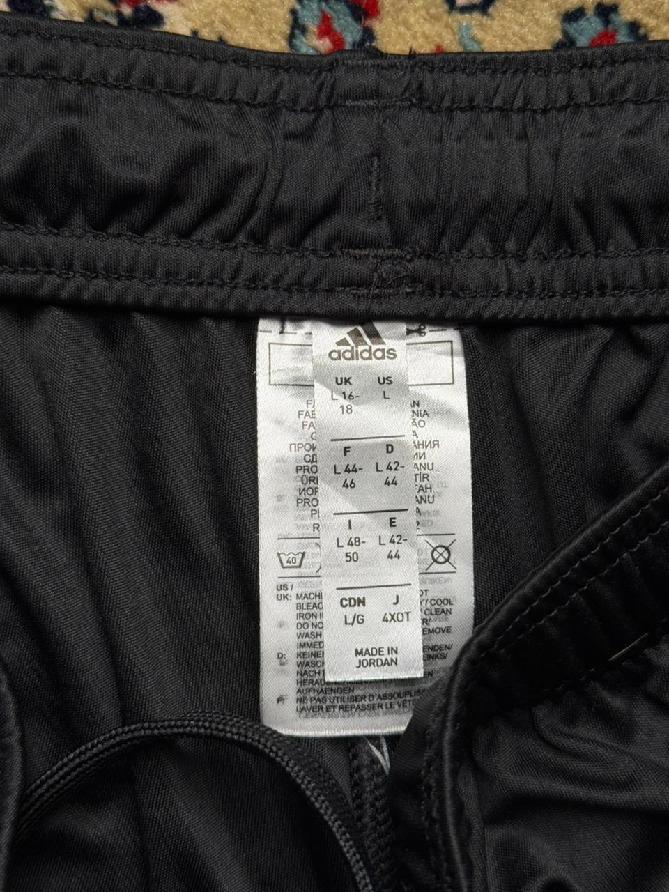 Adidas Black White Striped Shorts - 30