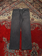 Vintage CABELL Textured Dark Grey Straight FIT JEANS - 34
