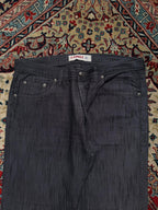 Vintage CABELL Textured Dark Grey Straight FIT JEANS - 34