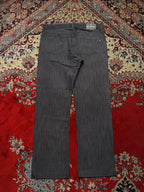 Vintage CABELL Textured Dark Grey Straight FIT JEANS - 34